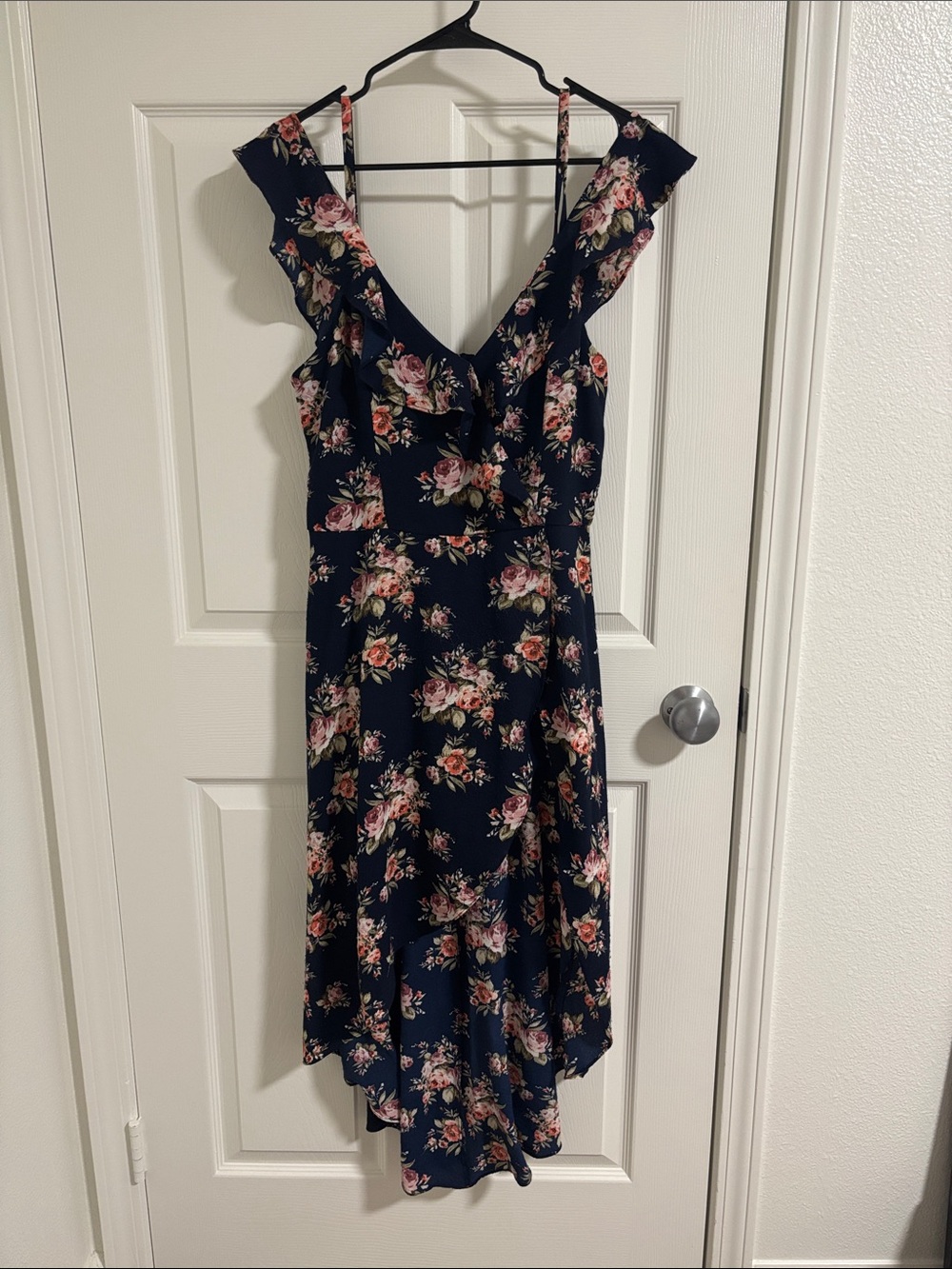 High-Low Floral Romper